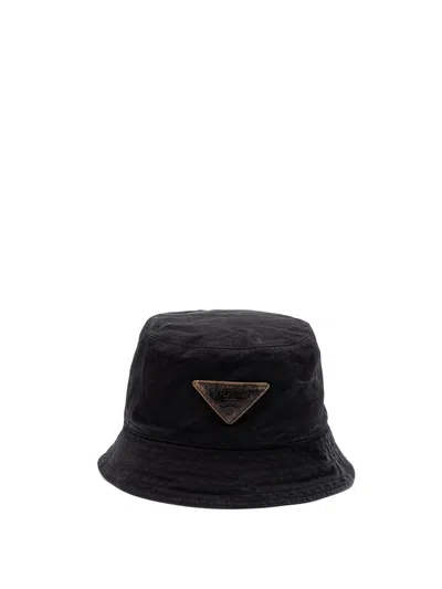 Prada Men Canvas Bucket Hat