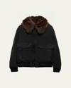 Prada Canvas Outerwear Jacket For Men In Nero
