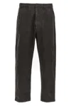 Prada Pantalone Dalla Gamba Ampia In Cotone Ardesia Uomo In Black