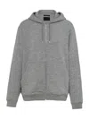 PRADA MEN'S CASHMERE BLEND CARDIGAN HOODIE