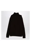 Prada Brown Cashmere Blend Turtleneck Sweater Men