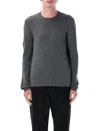 Prada Men Grey Wool Sweater In Gray