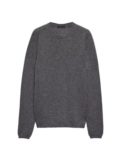 PRADA MEN'S CASHMERE CREW-NECK SWEATER