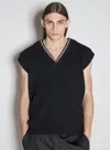 Prada Chunky-knit Cashmere Vest In Black