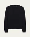 Prada Men's Cashmere Knit Crewneck Sweater In Blue