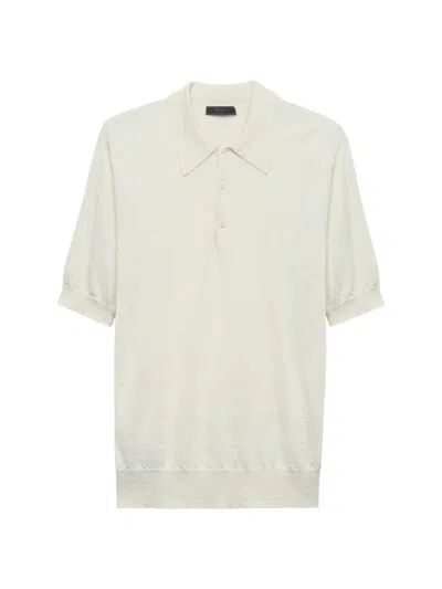 Prada Cashmere Polo Shirt In Green