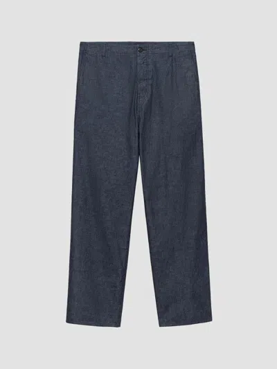 PRADA MEN'S CHAMBRAY PANTS