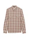 Prada Checked Cotton Button-down Shirt In Brown