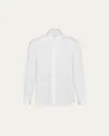 Prada Classic Long-sleeved Shirt In White