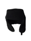 Prada Cloth Trapper Hat In Black