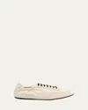 Prada Collapse Lace-up Sneakers In Neutral