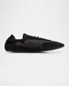 Prada Collapse Re-nylon And Suede Sneaker Men In Nero
