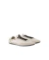 Prada Collapse Lace-up Sneakers In Neutral