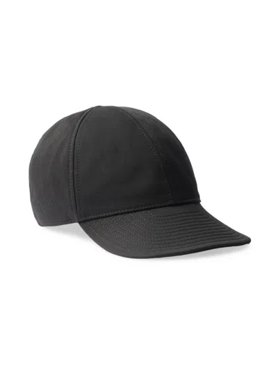 Prada Men's Cotton Baseball Cap In Black