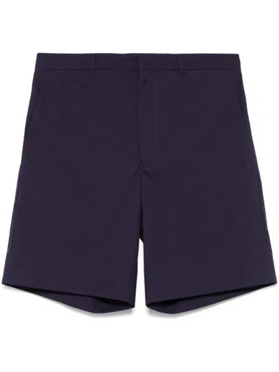 Prada Men Cotton Bermuda Shorts In Multicolor