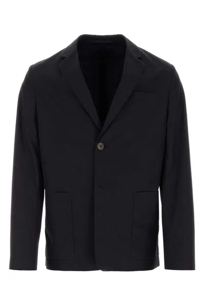 Prada Men's Cotton Blazer In Black