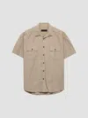 Prada Cotton-blend Shirt In Neutral