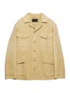 Prada Cotton Jacket Collared Design Four Pockets