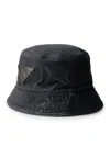 Prada Men Cotton Bucket Hat In Black