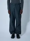 Prada Men Cotton Cargo Pants In Blue