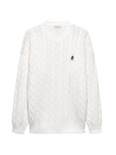 PRADA MEN'S COTTON CREWNECK SWEATER