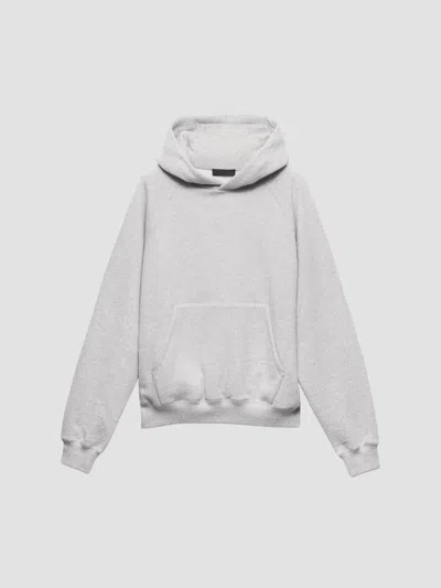 Prada Men's Cotton Fleece Hoodie In Grey