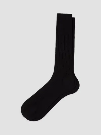 Prada Men's Cotton Mid-calf Socks In Black