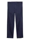 Prada Straight-leg Trousers With Tailored Design In Blue