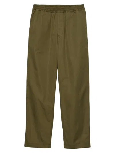 Prada Men's Cotton Pants In Green