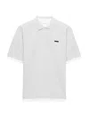 Prada Men's Cotton Polo Shirt In White