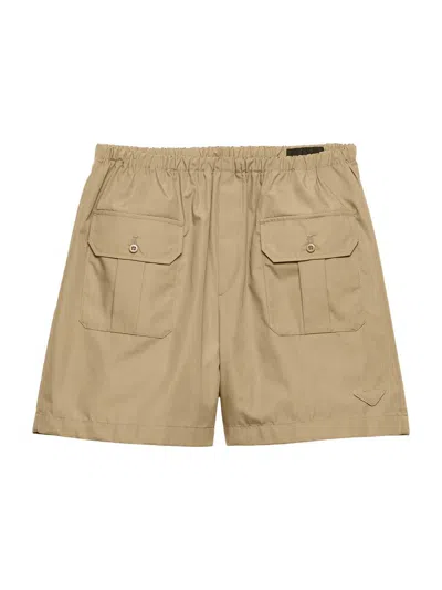 PRADA MEN'S COTTON POPLIN BERMUDA SHORTS