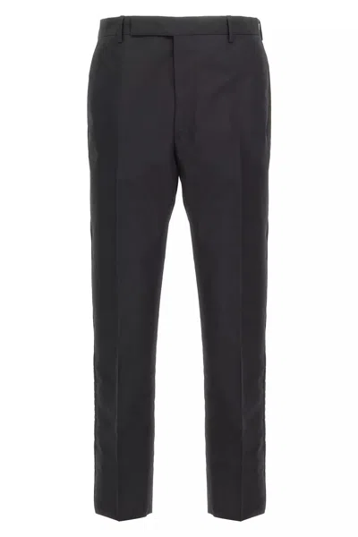 Prada Men Cotton Trousers Tec In Black