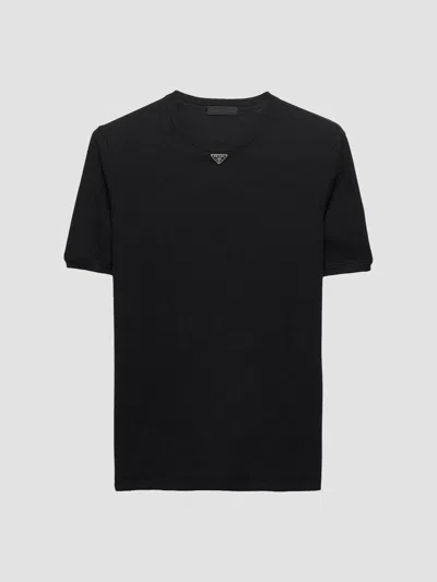 Prada T-shirt Aus Baumwolle In Animal Print