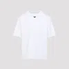 Prada Men White Triangle Logo T-shirt In White