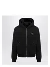 Prada Men's Cotton Zipped Jacket In Black