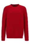 Prada Wool And Cashmere Sweater In Red