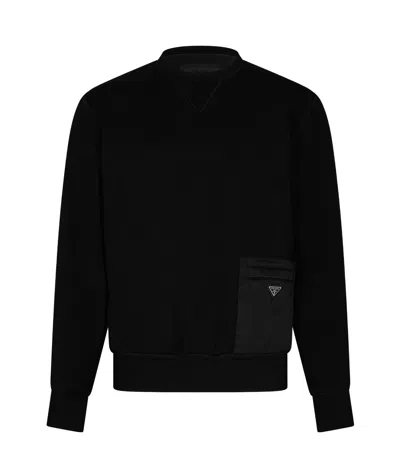 PRADA MEN'S CREW SWEATSHIRT