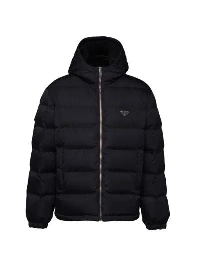 PRADA MEN'S CROPPED RE-NYLON DOWN JACKET
