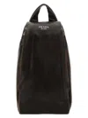 Prada Zaino In Nappa Testa Di Moro  Uomo