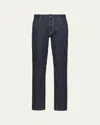 Prada Men's Dark-wash Straight Jeans In Bleu