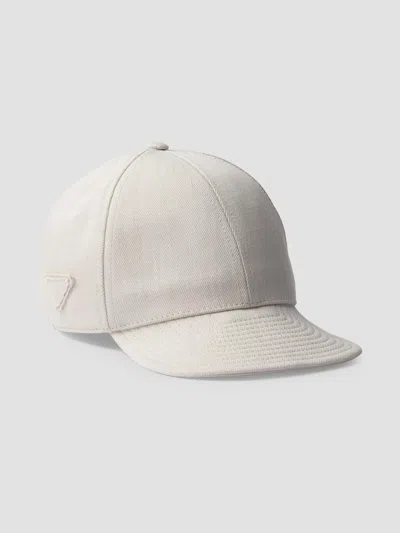 Prada Men's Denim Baseball Cap In Neutral