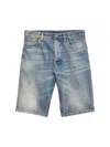 Prada Denim Bermuda Shorts In Blue