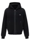 Prada Denim Jacket In Black
