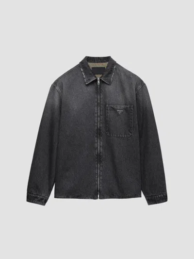 Prada Black Denim Shirt