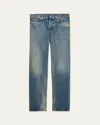 Prada Distressed Straight Jeans In Blue