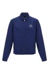 Prada Logoed Jacket In Blue