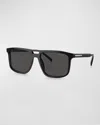 Prada Eyewear Rectangular Frame Sunglasses In Black