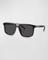 Prada Eyewear Rectangular Frame Sunglasses In Black