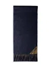 Prada Men's Double Cashmere Scarf In Blue