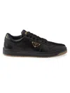 Prada Black Nappa Leather Downtown Sneakers In Black